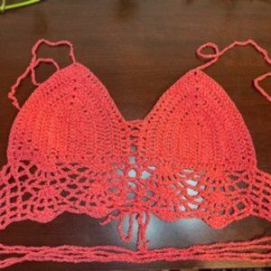 Handmade Lace Front and Back Bralette